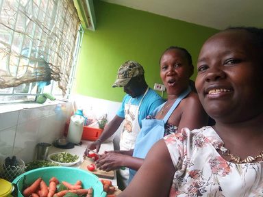 Training in our members kitchen